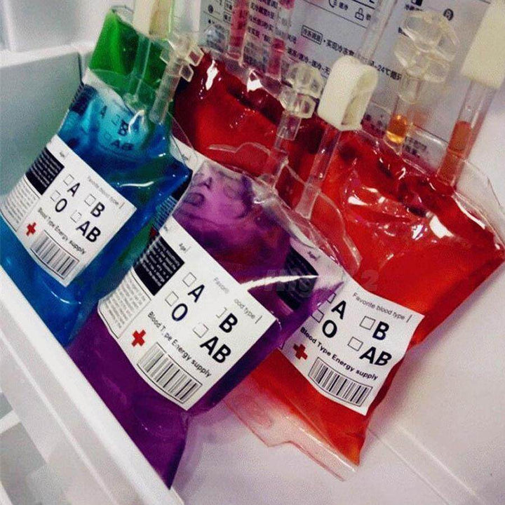 Transparent Food Grade PVC Drink Beverage Bag Vampire Blood Bag Cosplay Pouches Props Halloween Party Decoration Supplies - ZEYTONCART