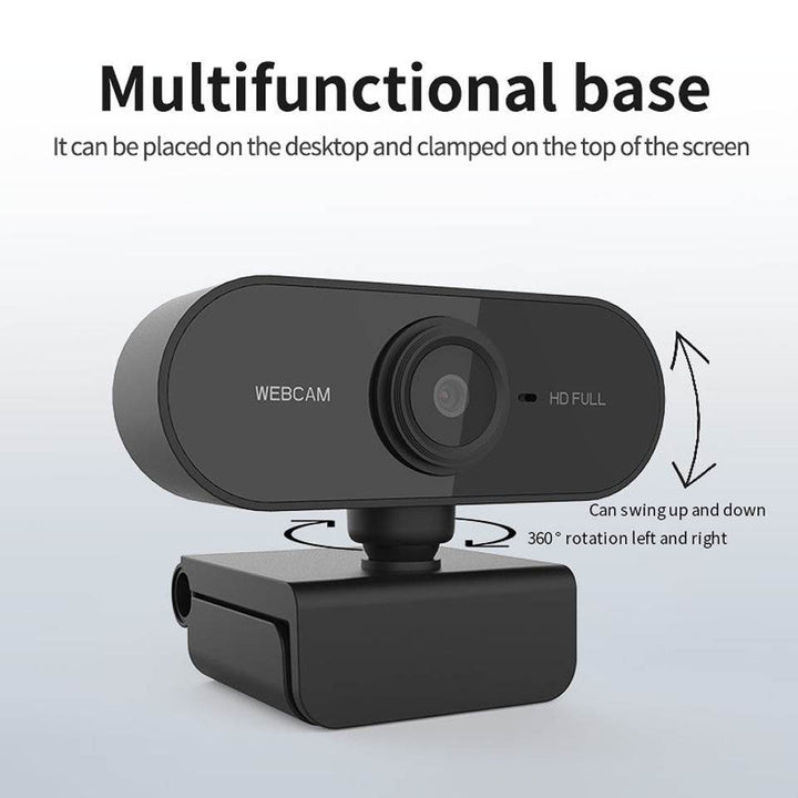 1080P Rotatable Webcam for HD Video Conferencing - ZEYTONCART