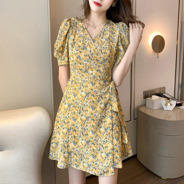 Floral dress women's clothing - ZEYTONCART