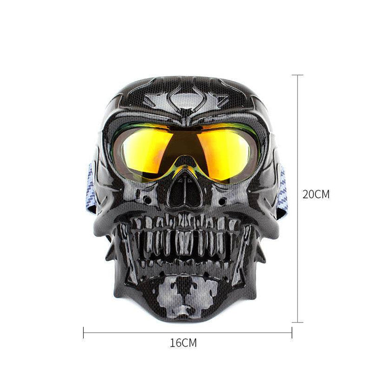 Face Mask Motorcycle Windproof Mask Skull Glasses Male - ZEYTONCART