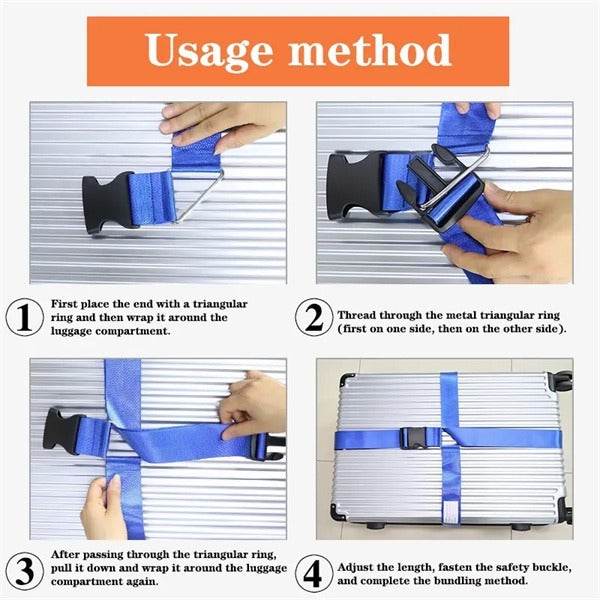 Coloured Luggage Straps - ZEYTONCART
