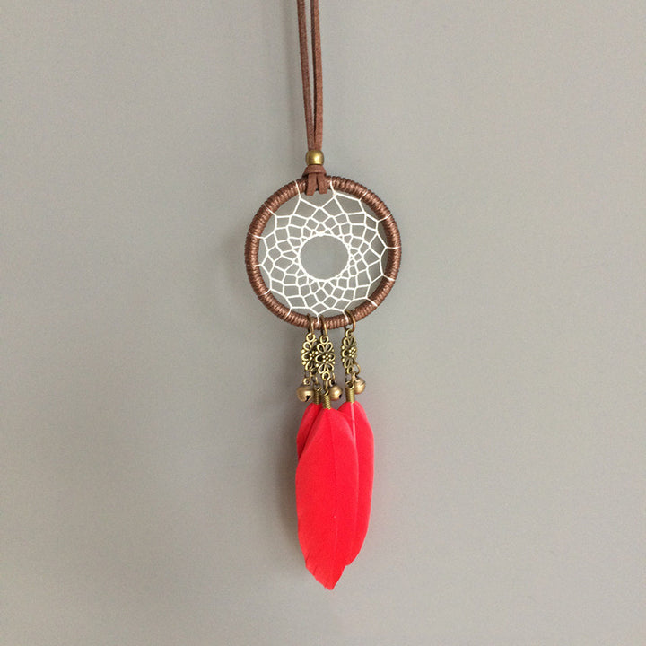 Creative feather car pendant safety car accessories - ZEYTONCART