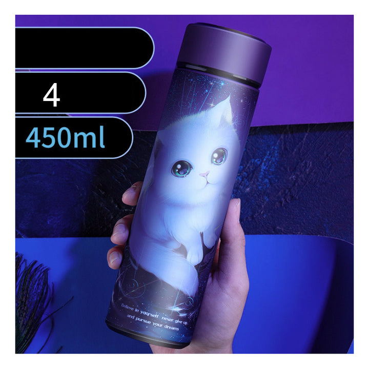 Insulation Cup 304 Stainless Steel Temperature Intelligent Display Portable Car Water Cup Large Capacity Creative Korean Tea Cup - ZEYTONCART