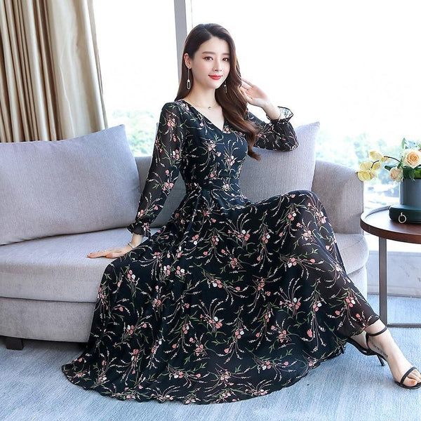 Ladies Floral Chiffon Skirt - ZEYTONCART