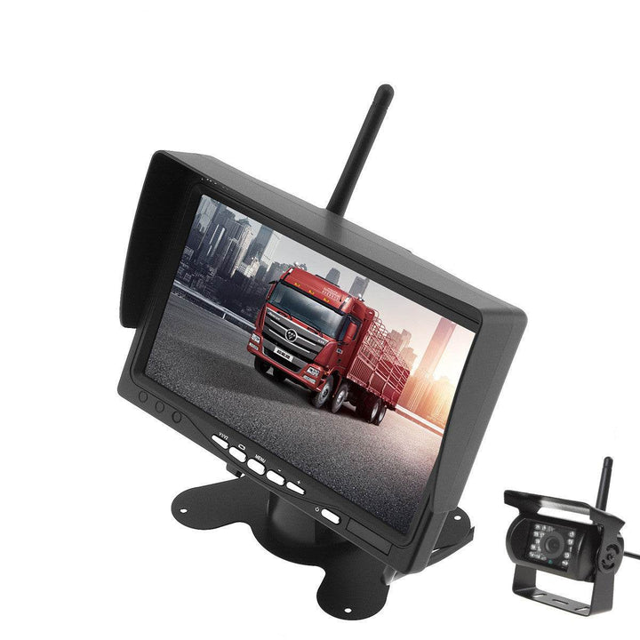 Forklift Truck Harvester 7 Inch Car Wireless Reversing Video Display Camera - ZEYTONCART