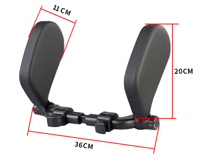 Car headrest pillow Sleep Adjustable Side Car Soft Travel Seat Headrest Auto Leather Support Neck Pillow Cushion car accessories - ZEYTONCART
