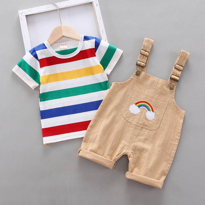 Rainbow Bib Pants Girls Baby Kids - ZEYTONCART