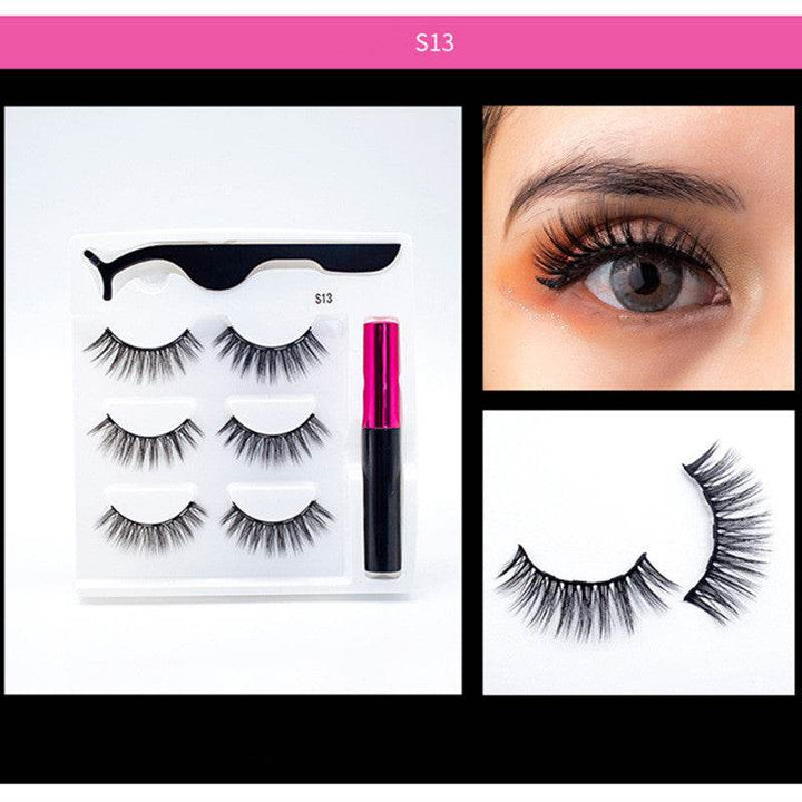3 Pairs Of Magnetic Eyelashes - ZEYTONCART