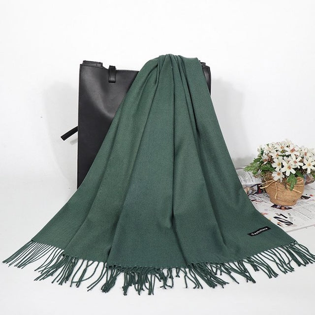 Winter Cashmere Women Scarf Female Luxury Brand Scarves Lady - ZEYTONCART