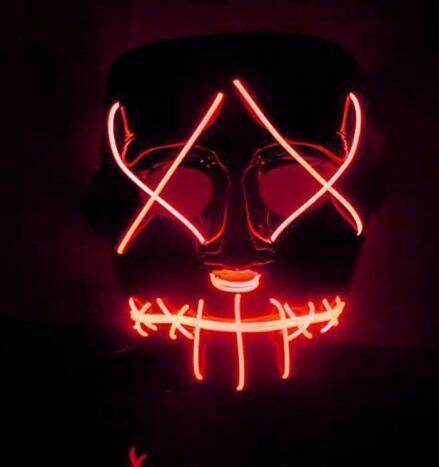 Halloween Led Glowing Full Face Mask - ZEYTONCART