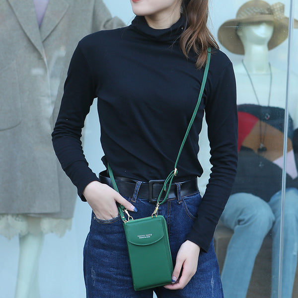 PU Luxury Handbags Womens Bags for Woman Ladies Hand Bags Women's Crossbody Bags Purse Clutch Phone Wallet Shoulder Bag - ZEYTONCART