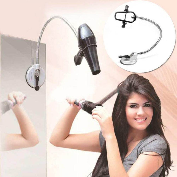 Hair Organization Hair Dryer Free Hands Head Rotator 360 Degrees Holder Stand Lazy Holder Suction Cup Holder Pet Grooming Rack - ZEYTONCART