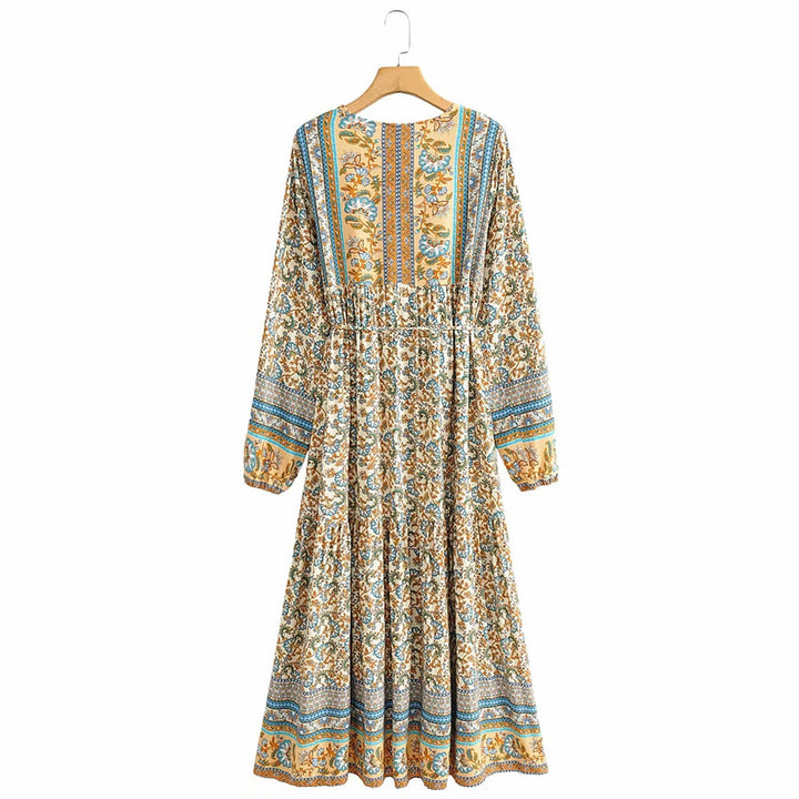 Floral lace-up dresses - ZEYTONCART