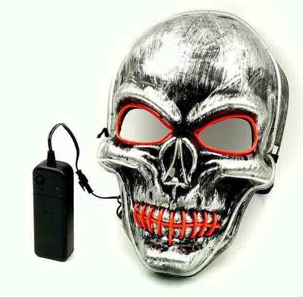 Halloween Led Glowing Full Face Mask - ZEYTONCART