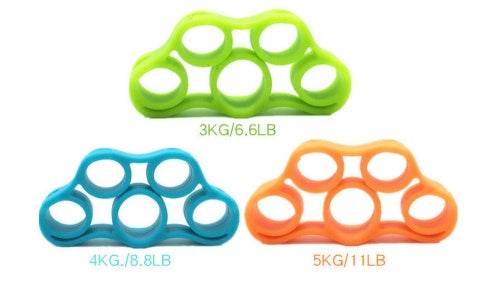 Silicone Finger Trainer Hand Gripper Resistance Bands Fitness - ZEYTONCART