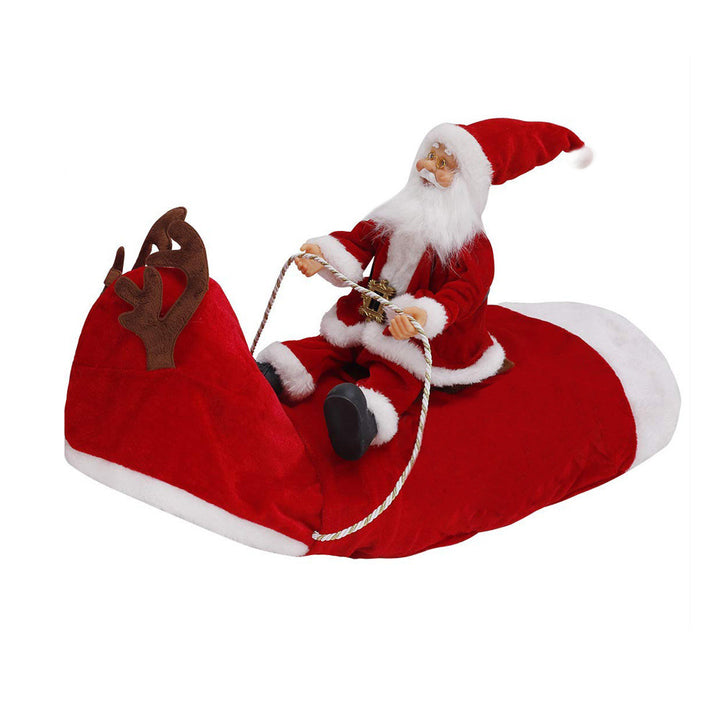 Dog Christmas Clothes Santa Claus Riding Deer - ZEYTONCART