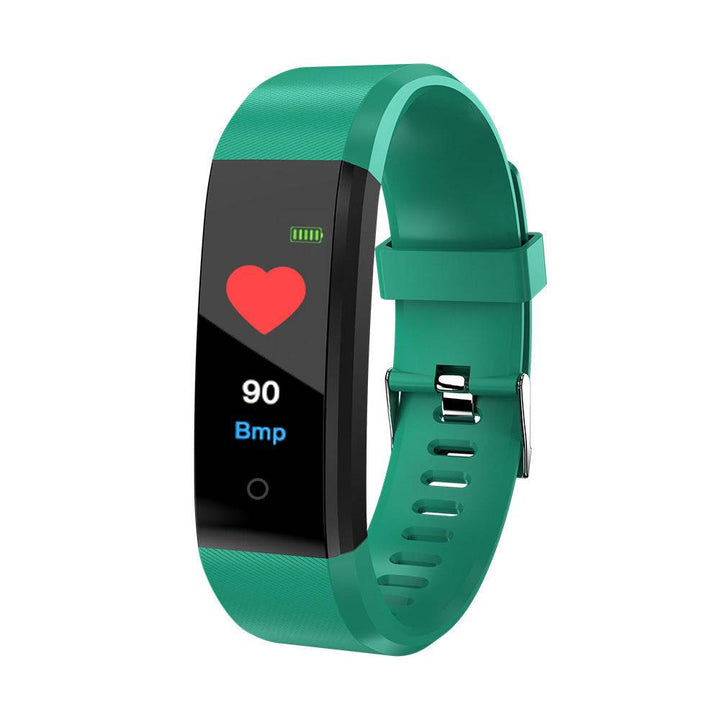 Screen Smart Wristband Heart Rate Monitor Fitness Activity Tracker 115plus Smart Band Color Blood Pressure Music Remote Control - ZEYTONCART