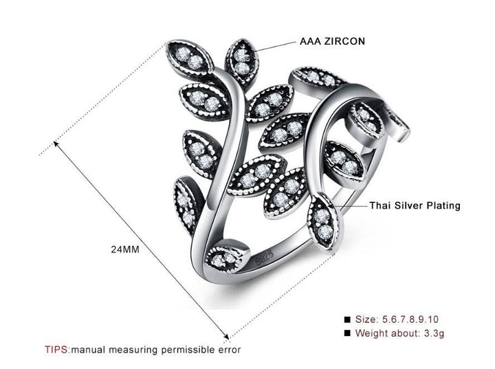 Tree of Life Rings Black Vintage Rings - ZEYTONCART