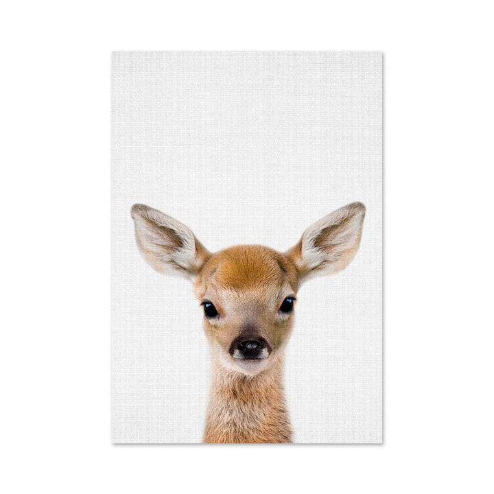 Woodland Nursery Wall Art Animal Canvas Painting - ZEYTONCART