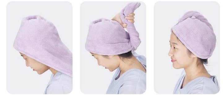 Female cute speed hair towel towel turban - ZEYTONCART
