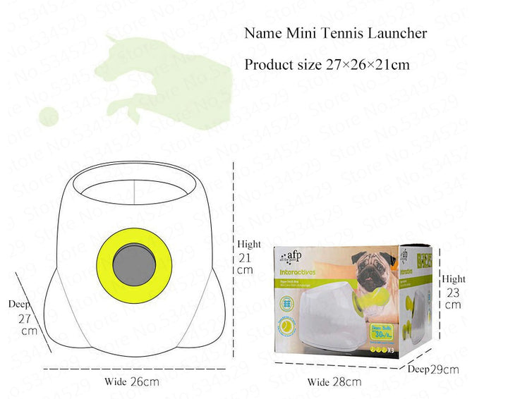 Dog Pet Automatic Interactive Ball Launcher - ZEYTONCART