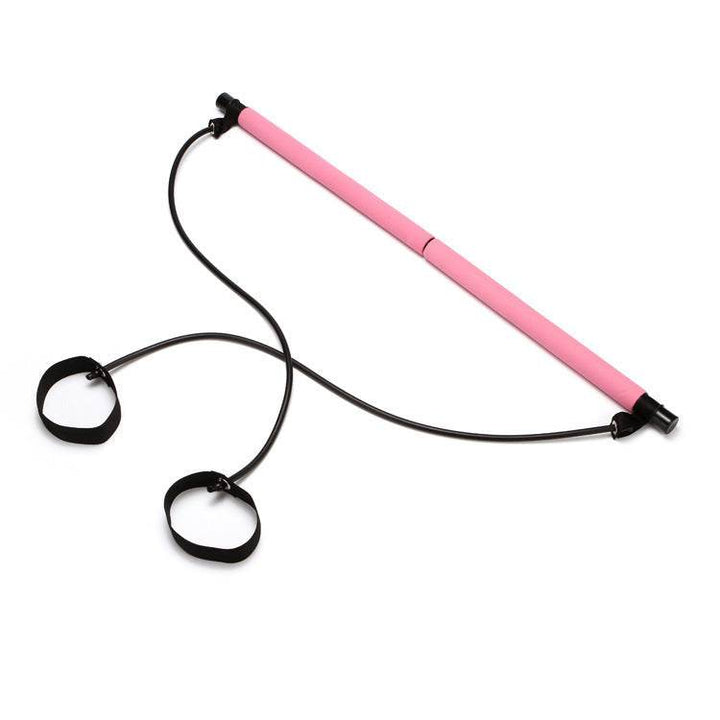 Yoga Crossfit Resistance Bands Exerciser Pull Rope Portable Gym Workout Pilates Bar Trainer Elastic Bands - ZEYTONCART