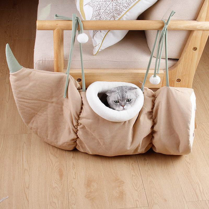 Folding Hammock Semi-enclosed Cat Litter - ZEYTONCART