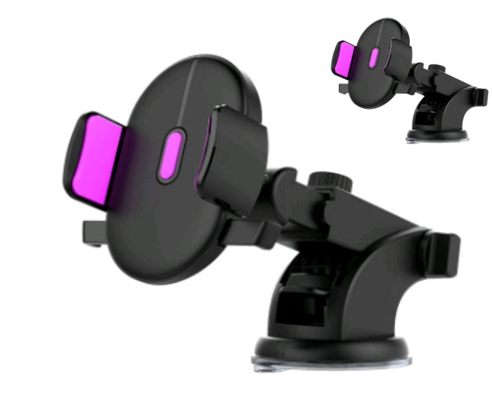 Car Phone Holder Long Rod Telescopic Car Dashboard Suction Cup Type - ZEYTONCART