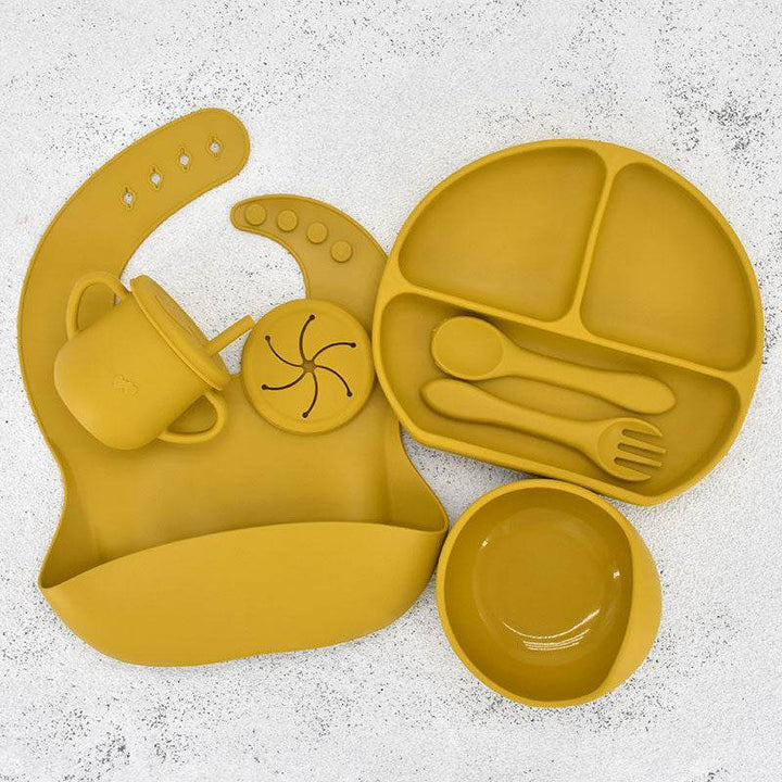 Food Grade Silicone Feeding Cutlery Set Children's Dinner Plate - ZEYTONCART