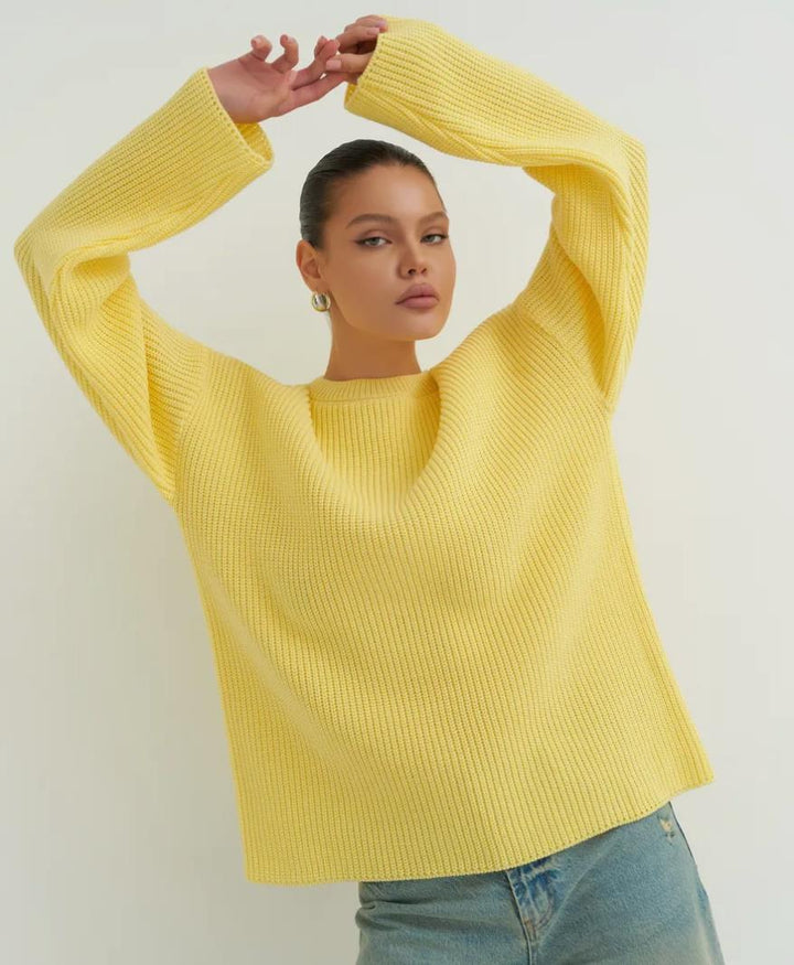 European And American Loose Autumn Winter Sweater Gray Top - ZEYTONCART