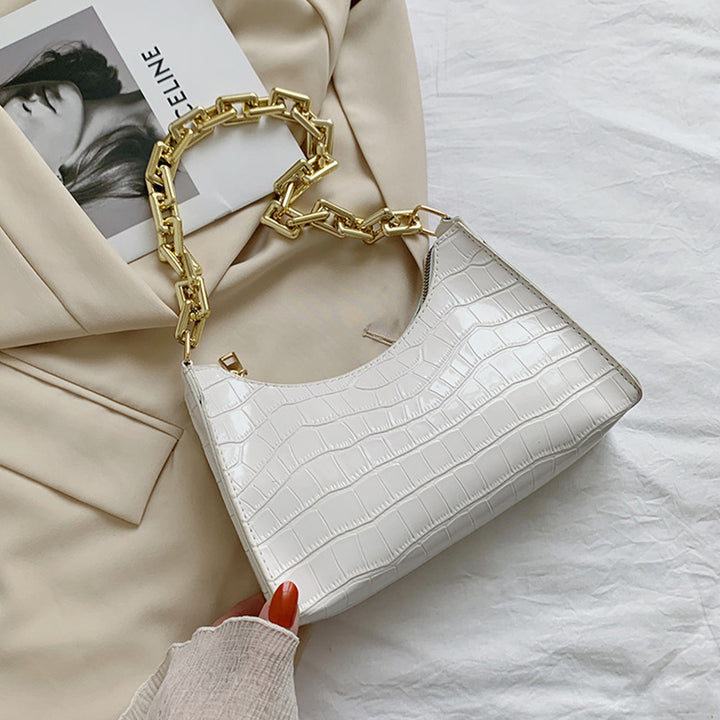 Fashion Acrylic Chain Underarm Bag - ZEYTONCART