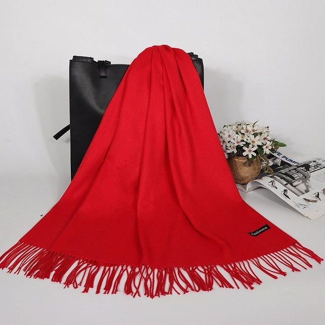 Winter Cashmere Women Scarf Female Luxury Brand Scarves Lady - ZEYTONCART