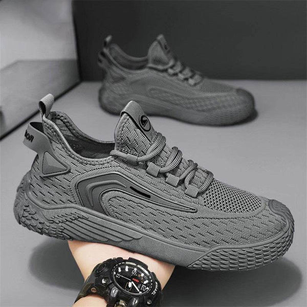 Breathable Flying Mesh Sports Shoes Casual Lightweight Lace-up Sneakers For Men - ZEYTONCART