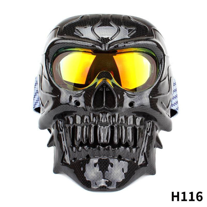Face Mask Motorcycle Windproof Mask Skull Glasses Male - ZEYTONCART