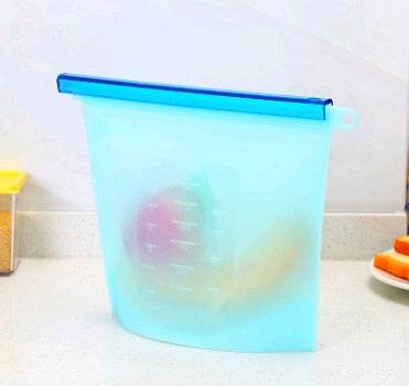 Silicone fresh-keeping bag vacuum sealed bag food  storage bag refrigerator food fruit storage bag - ZEYTONCART