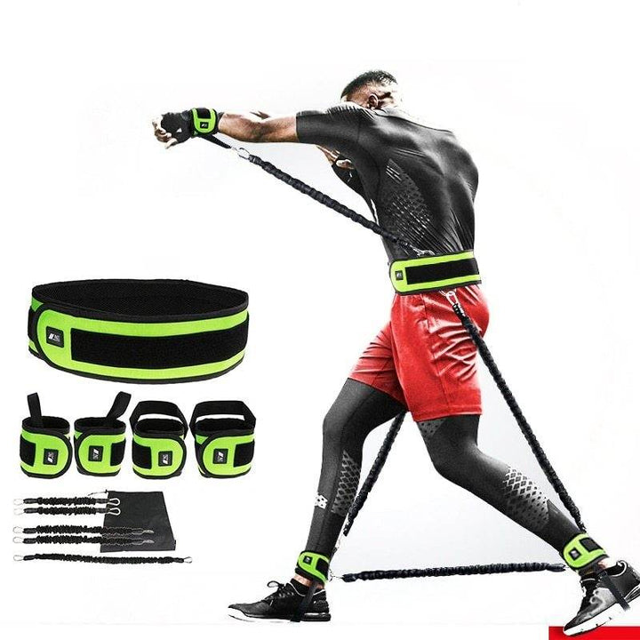 Leg Squat Boxing Combat Training Resistance Bands Fitness Combat Fighting Resistance Force Agility Workout Exercise Equipment - ZEYTONCART