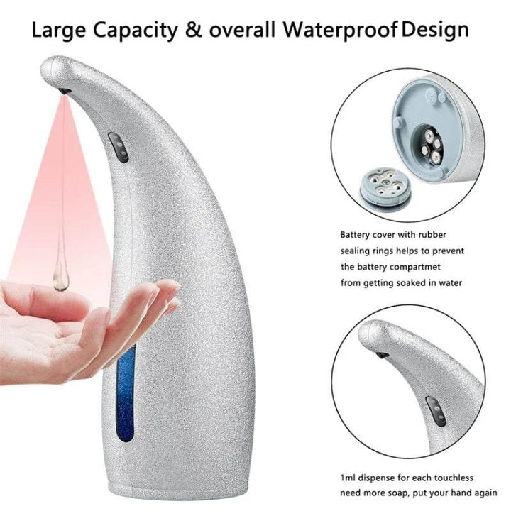 Bathroom 300ML Soap Dispenser Automatic Liquid Soap Dispenser Infrared Smart Sensor Kitchen Touchless Foam Shampoo Dispensers - ZEYTONCART