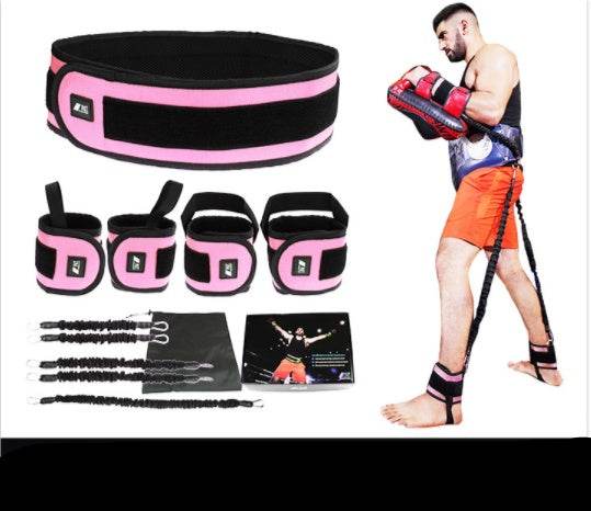 Leg Squat Boxing Combat Training Resistance Bands Fitness Combat Fighting Resistance Force Agility Workout Exercise Equipment - ZEYTONCART