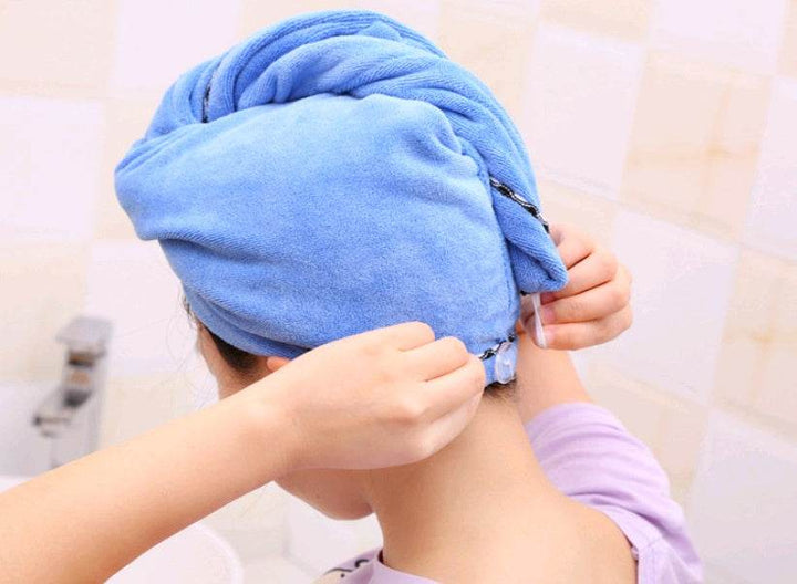 Water Absorption Dry Hair Bath Thick Towel - ZEYTONCART