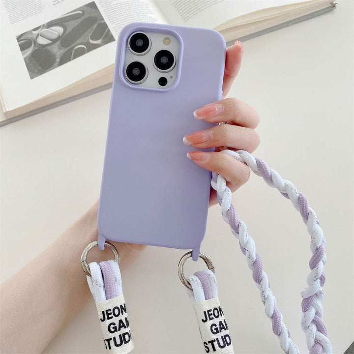 Back Woven Cross-body Lanyard Backer-card Accessories Phone Case - ZEYTONCART