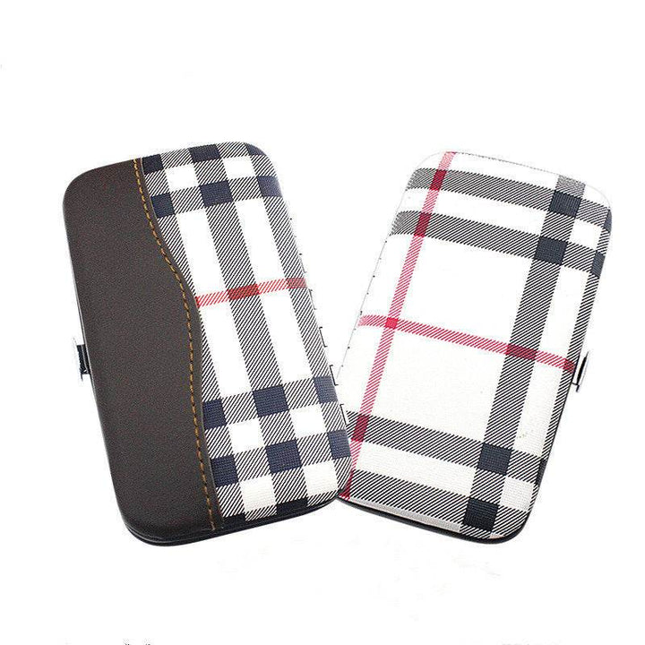 Checked pattern personal care 7-piece nail clippers - ZEYTONCART
