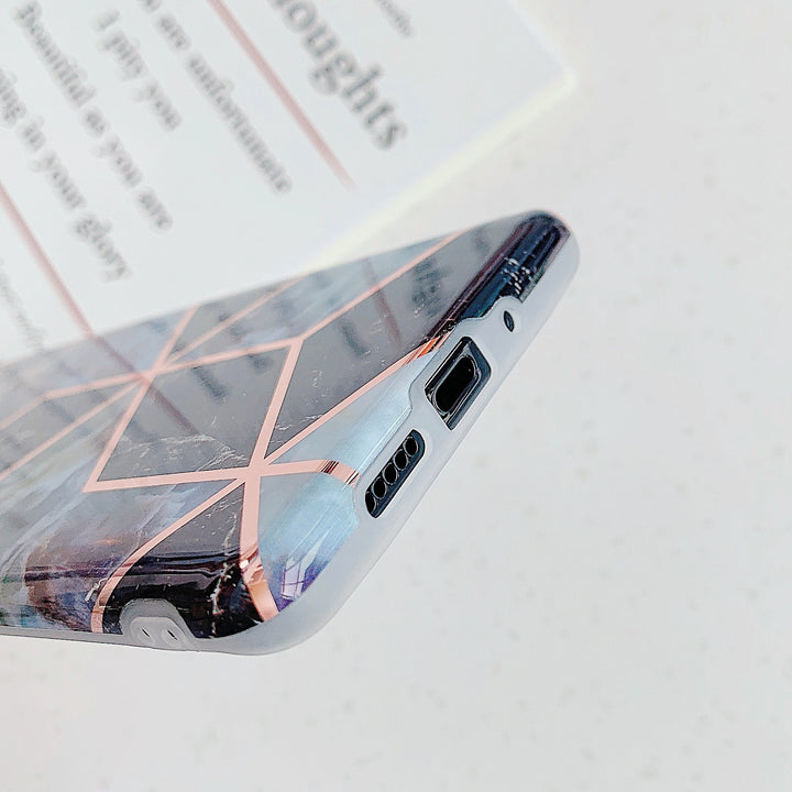 Electroplated marble mobile phone case - ZEYTONCART