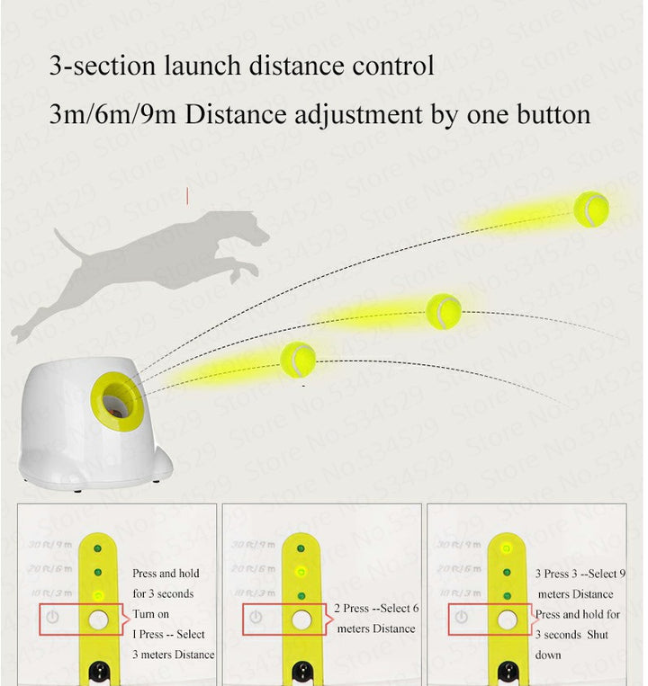 Dog Pet Automatic Interactive Ball Launcher - ZEYTONCART