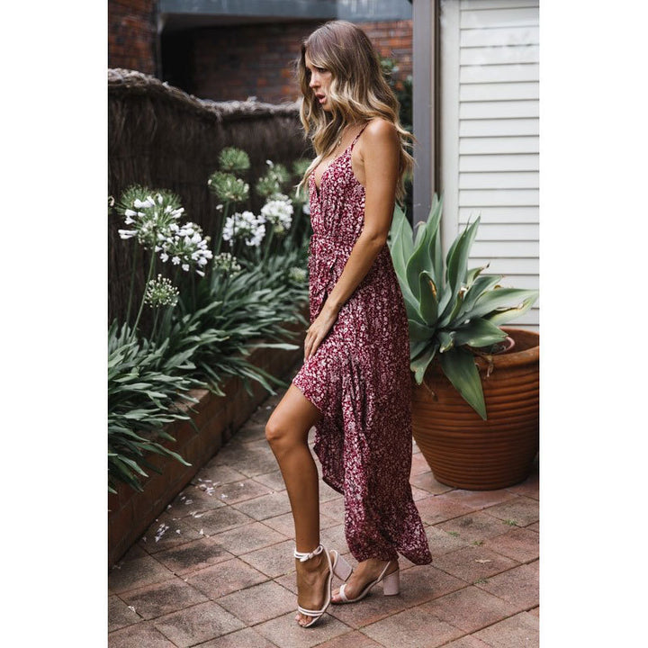 Bow floral camisole dress - ZEYTONCART