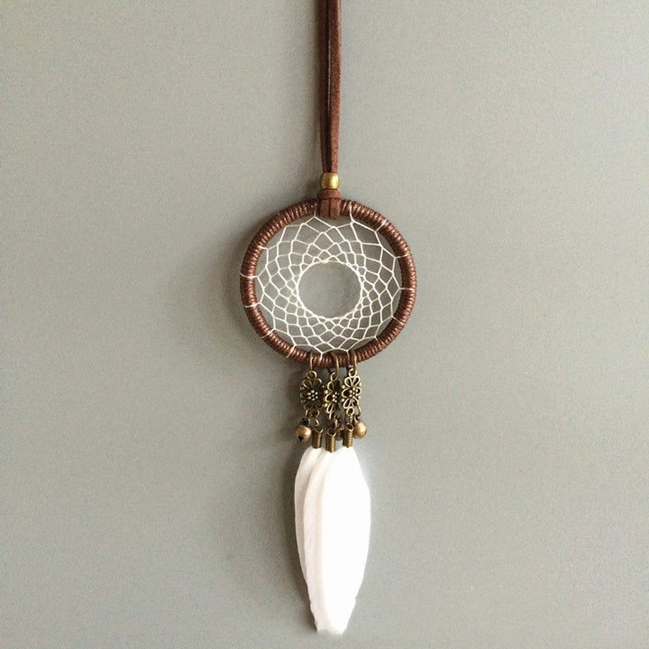 Creative feather car pendant safety car accessories - ZEYTONCART