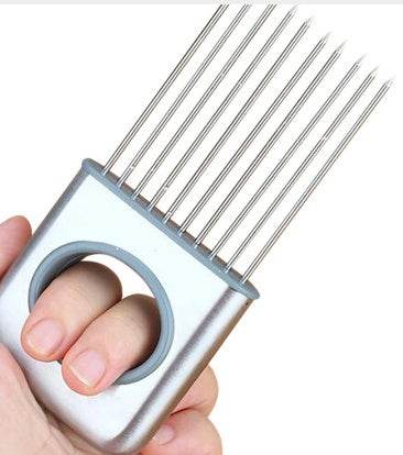 Multifunction Stainless Steel Onion Cutter Chopper Slicer Vegetable Cutting Loose Meat Lemon Tomato Slicing Gadget - ZEYTONCART