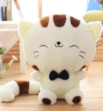 45cm Cute New style cat plush toys stuffed animals colorful big face cat doll kids pillow baby cushion pink/blue - ZEYTONCART