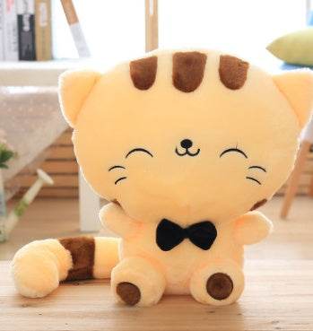 45cm Cute New style cat plush toys stuffed animals colorful big face cat doll kids pillow baby cushion pink/blue - ZEYTONCART