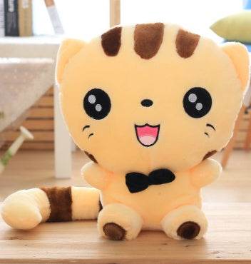 45cm Cute New style cat plush toys stuffed animals colorful big face cat doll kids pillow baby cushion pink/blue - ZEYTONCART