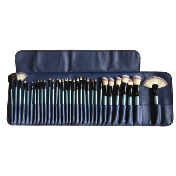 32 blue makeup brushes - ZEYTONCART